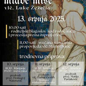 Mlada misa vlč. Luke Žeželja